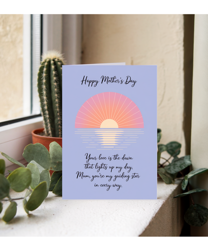 Mothers Day Card Your Love For mum Traditional poem