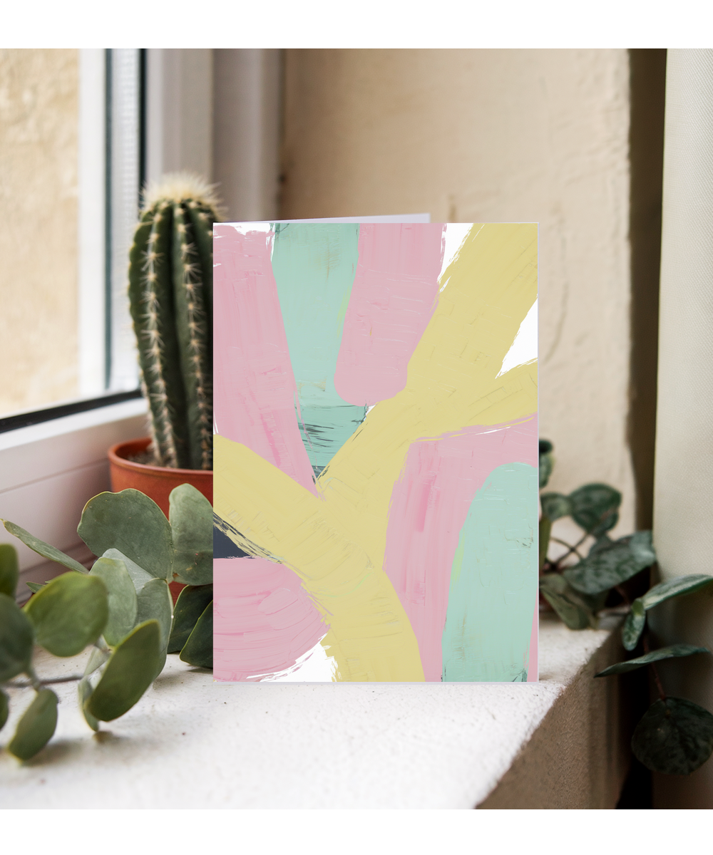 Painted Brush Strokes in Pastel Colors