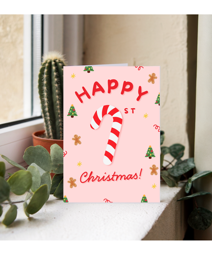 Happy candy cane First Christmas