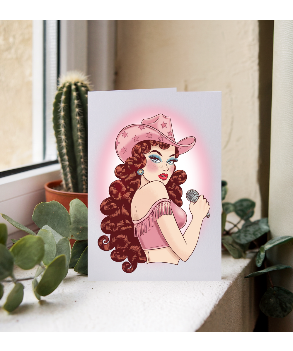 Cowgirl pin up girl