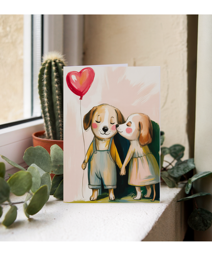 Valentines Puppies in love