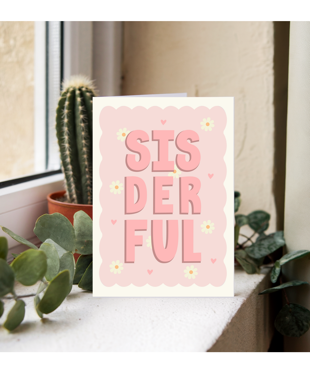 sisterful daisies and hearts