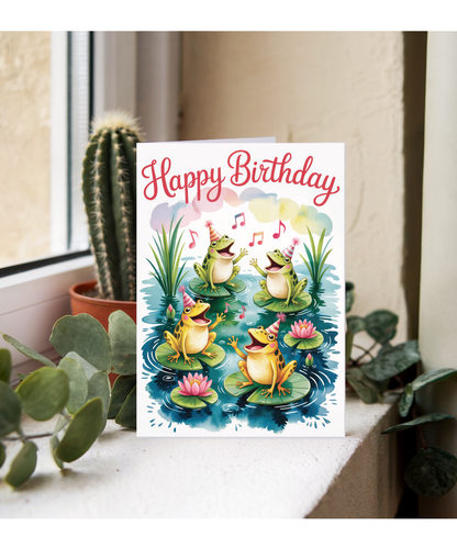 frogs singing happy birthday
