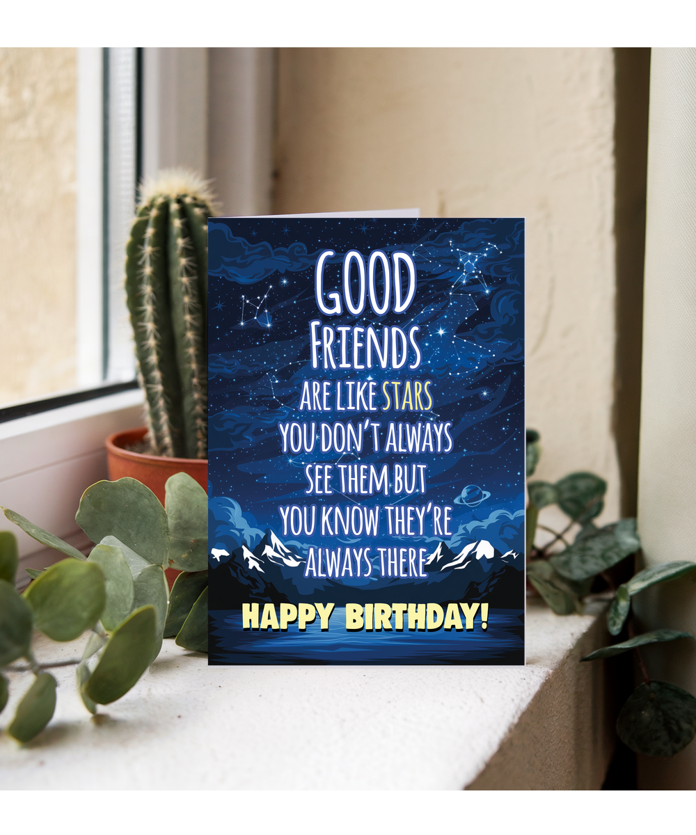 Good Friends are Like Stars Birthday