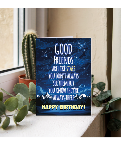 Good Friends are Like Stars Birthday
