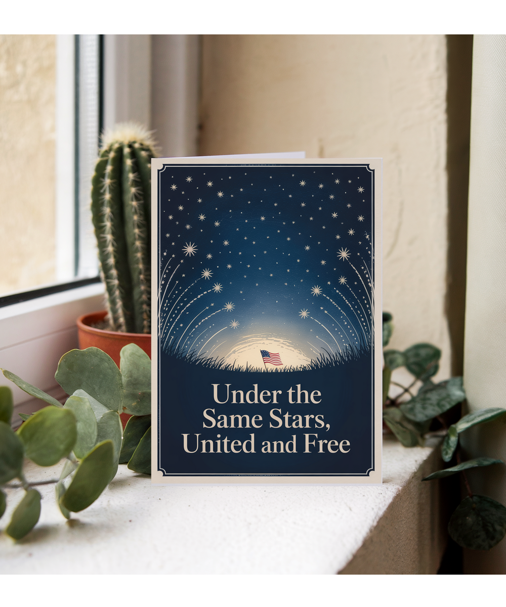 Under the same stars united and free