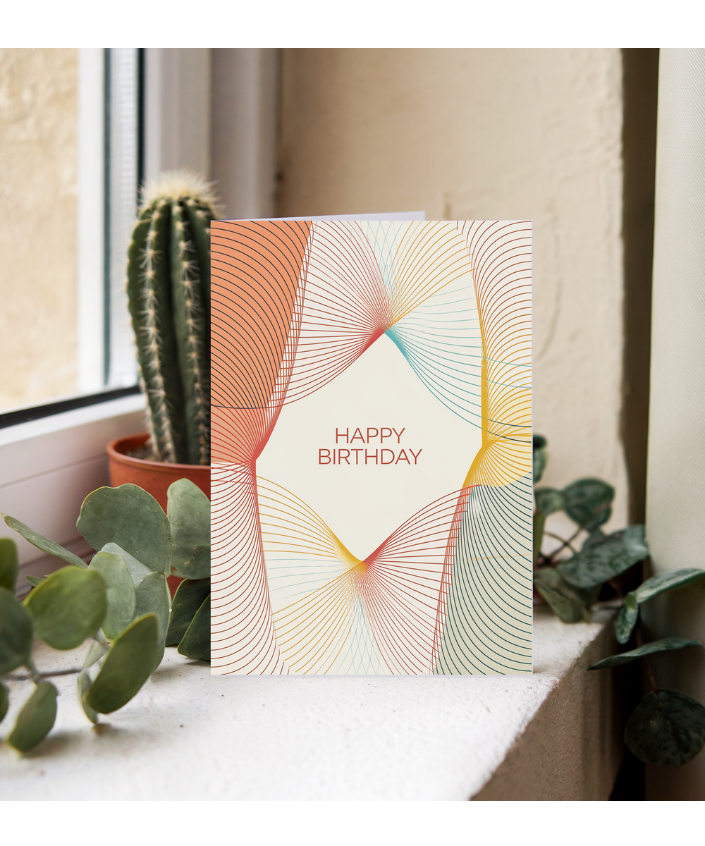 Overlapping Curves in Bright Colors