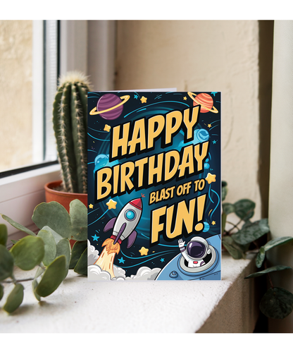 Happy Birthday! Blast Off to Fun!