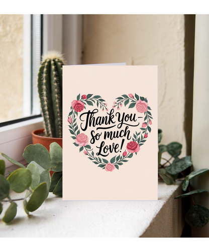 Thank You Card So Much Love Yorkshire