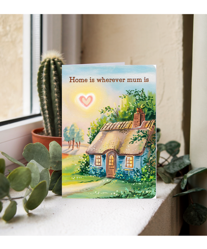 Home is Wherever Mum Is Mothers Day Card