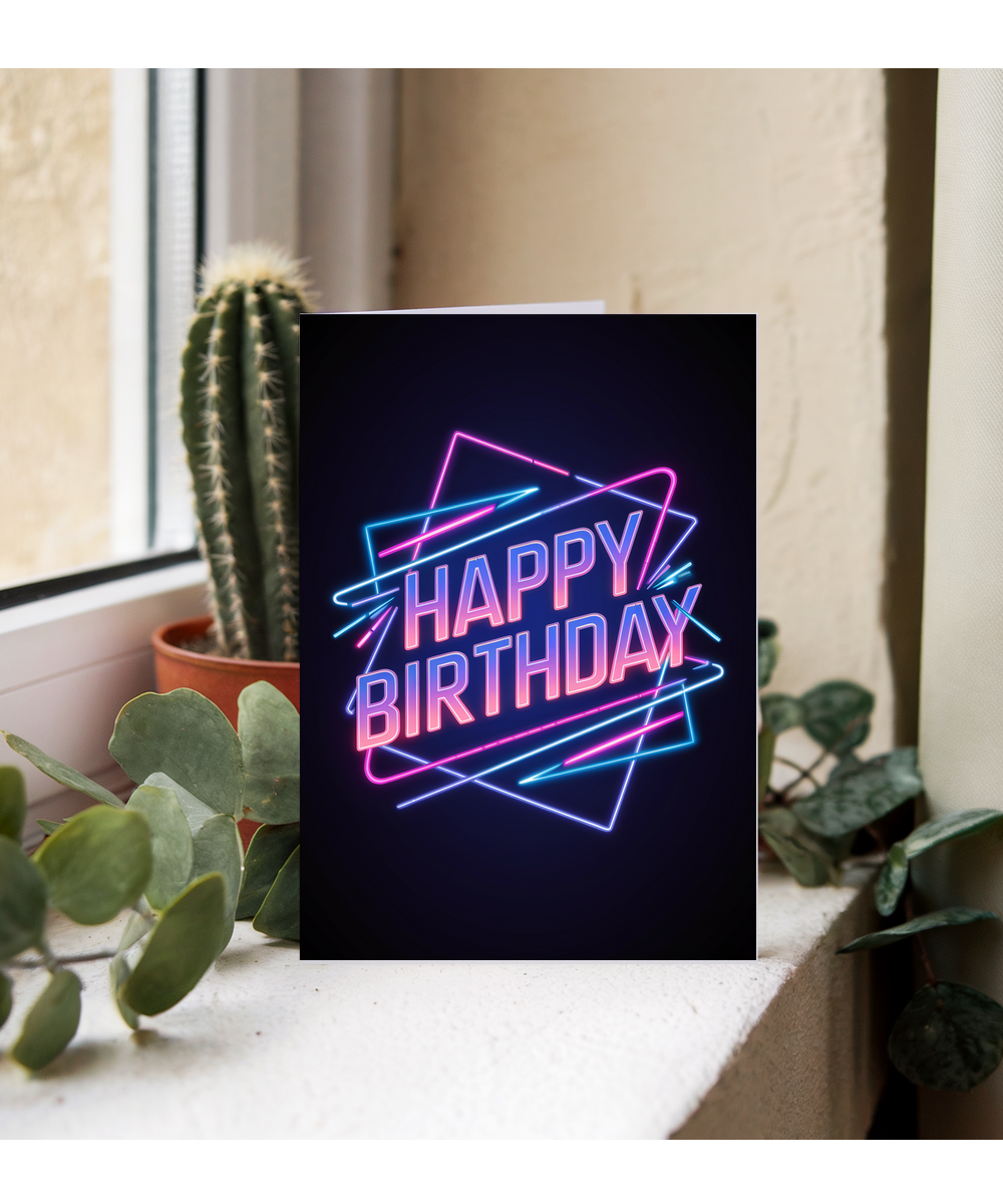Retro 80s Neon Design