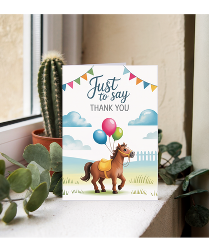 Thank You Card for Horse Riding Instructor Just to Say