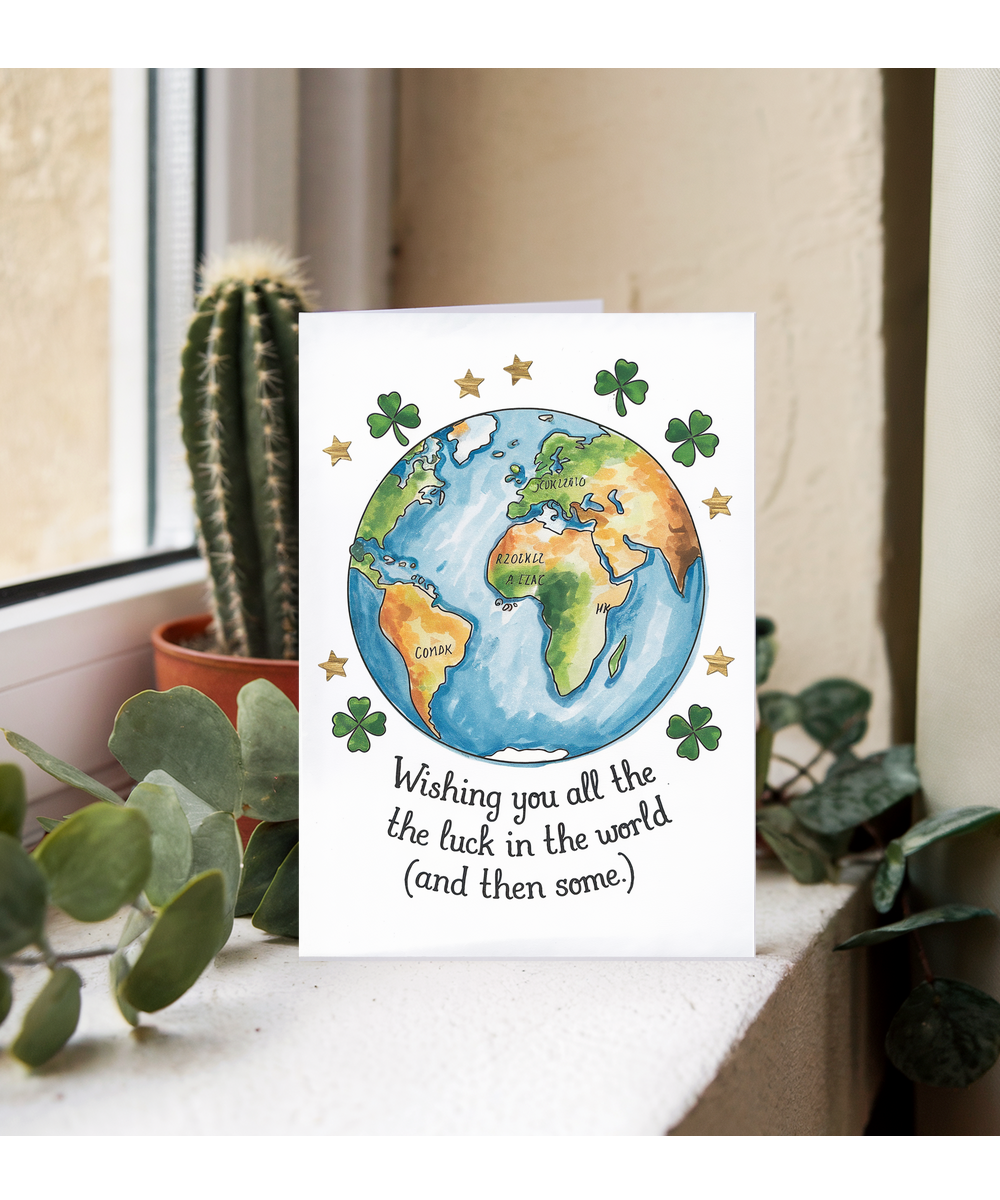 Good Luck Card Wishing You All the Luck in the World and Then Some
