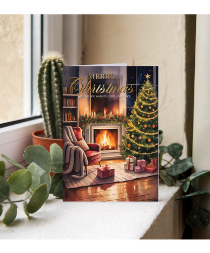 Warm christmas card