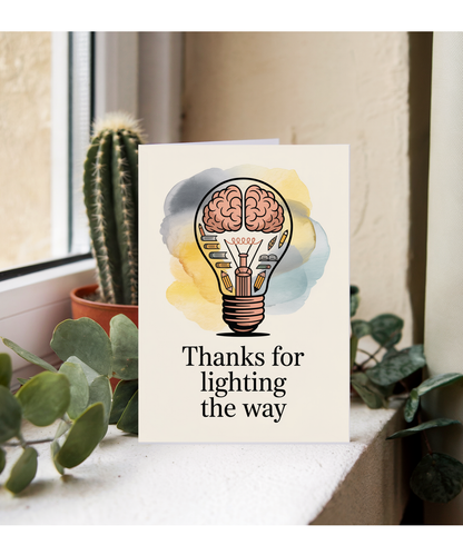Thank you for always lighting the way lightbulb