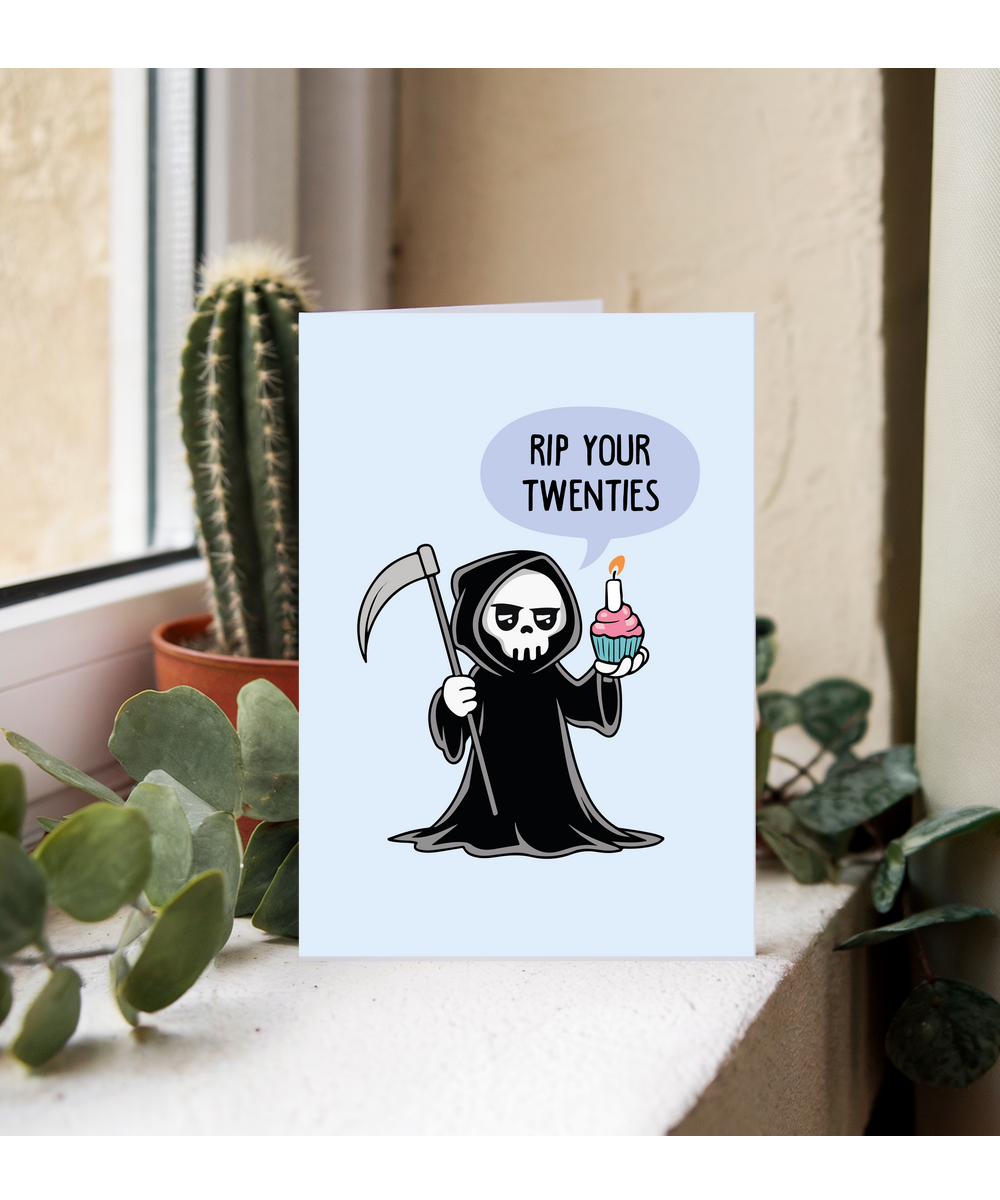 Happy Birthday Card Turning 30 and RIP Your Twenties