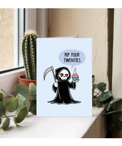 Happy Birthday Card Turning 30 and RIP Your Twenties