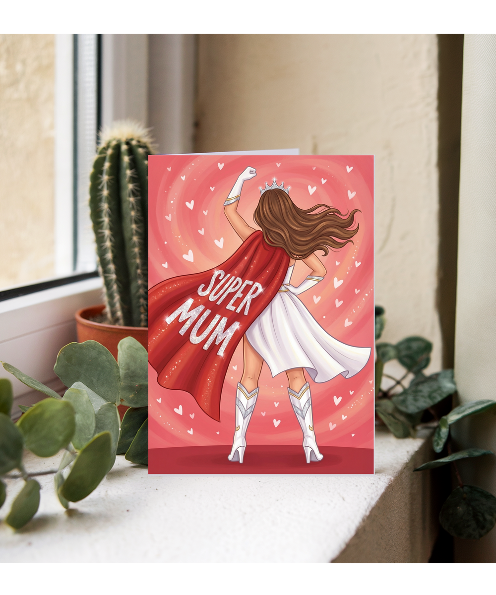 Super mum hero mother's day Happy Birthday