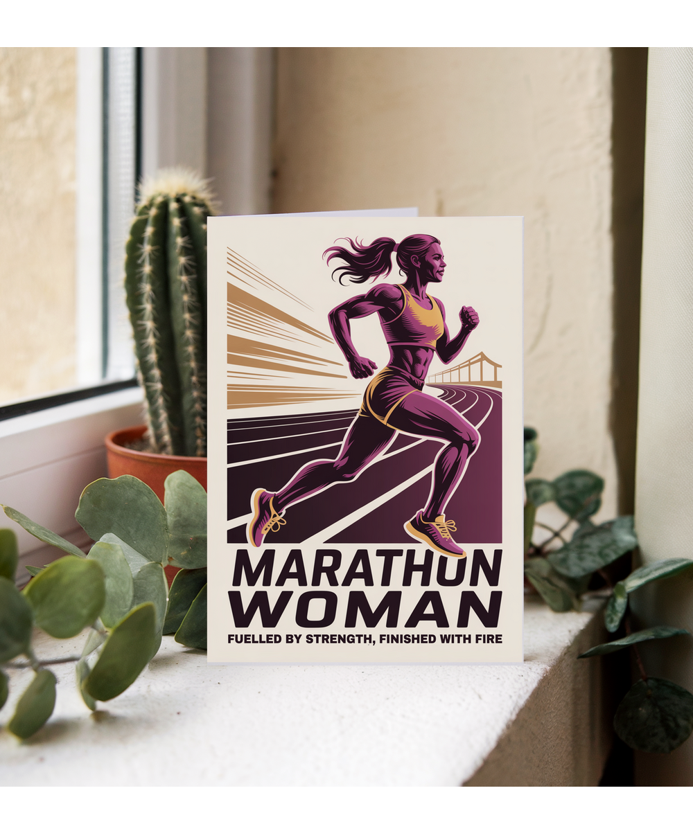 Marathon woman fuelled by strength, finished with fire