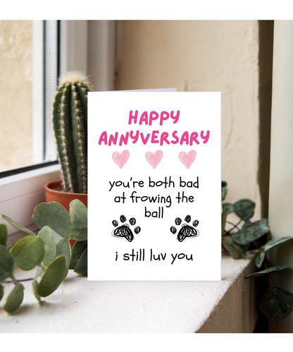 Funny Dog Anniversary Card from the Dog to Pet Parents