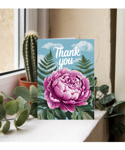 Thank You - Peony and Fern