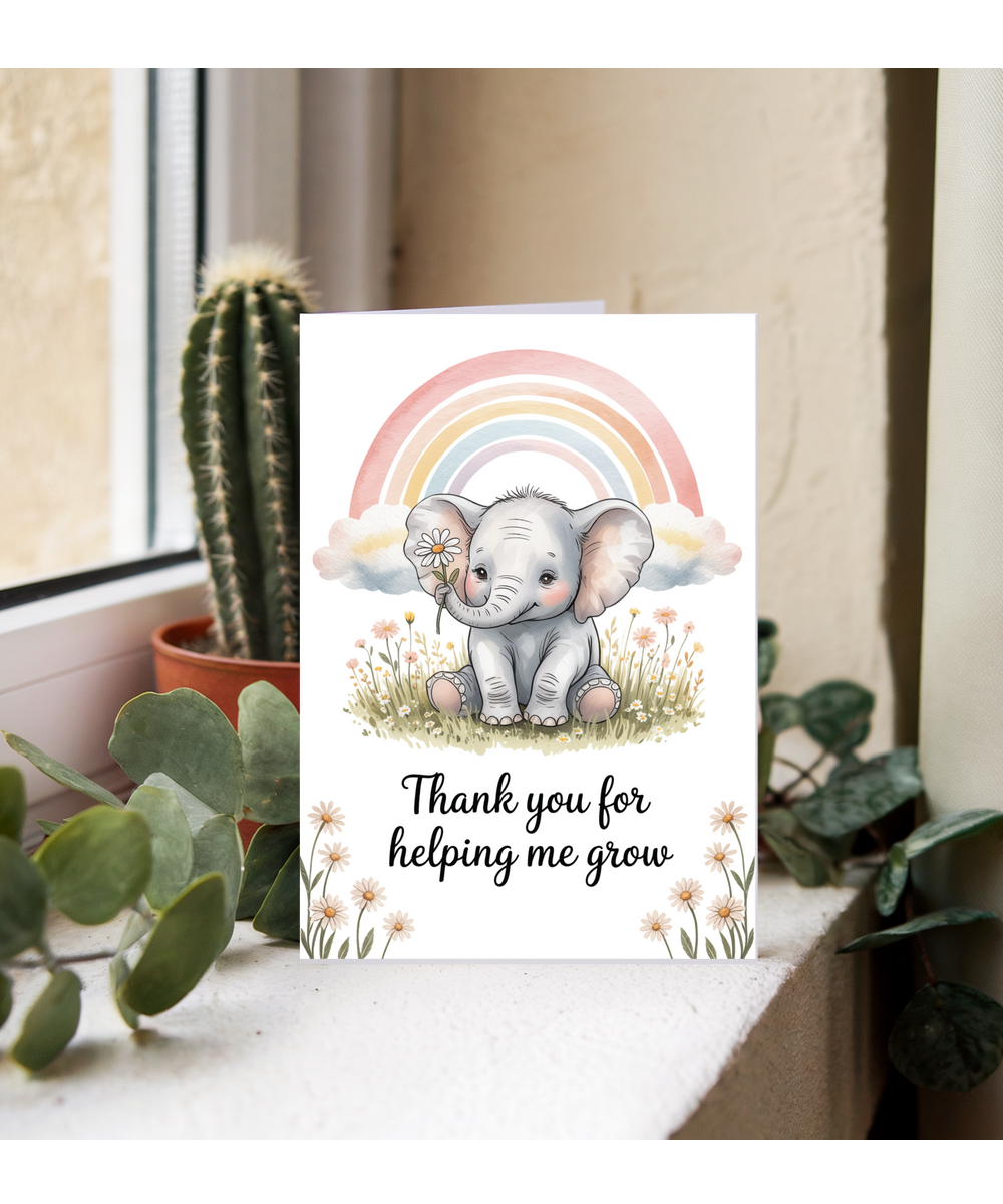 Thank you for helping me grow