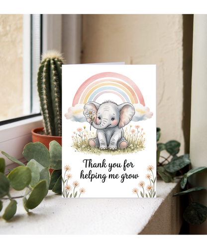 Thank you for helping me grow