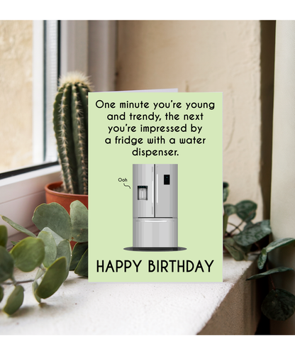 One minute you're young, the next your impressed by a fridge
