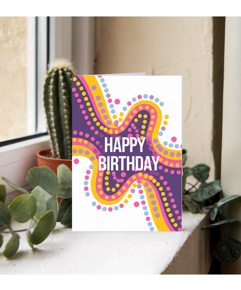 Colorful Abstract Dots and Lines