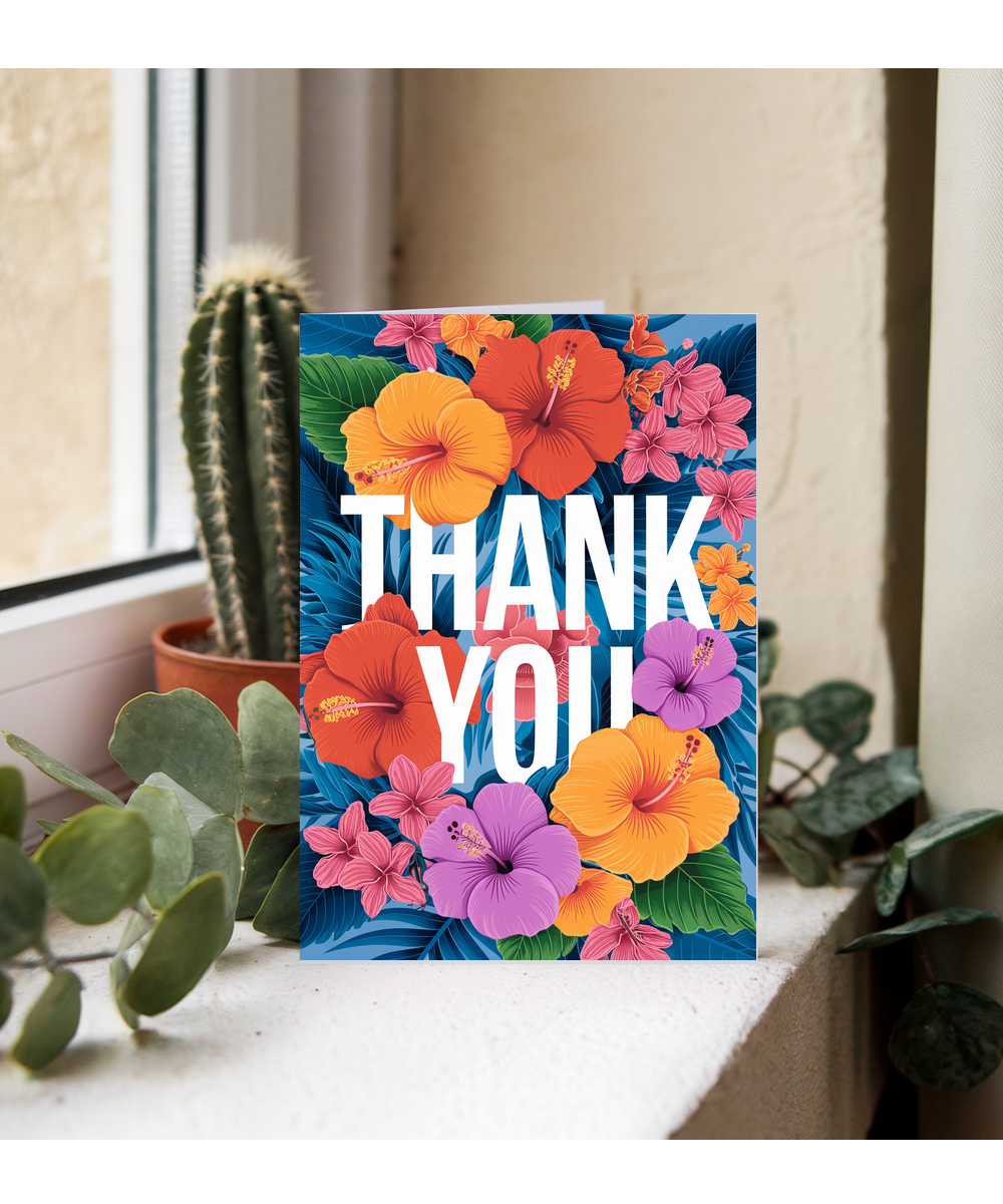 Thank You - Tropical Floral Explosion