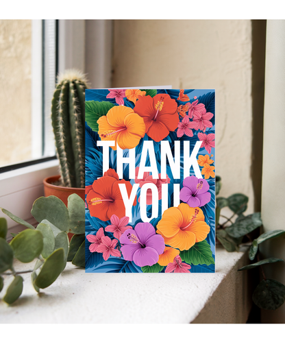 Thank You - Tropical Floral Explosion