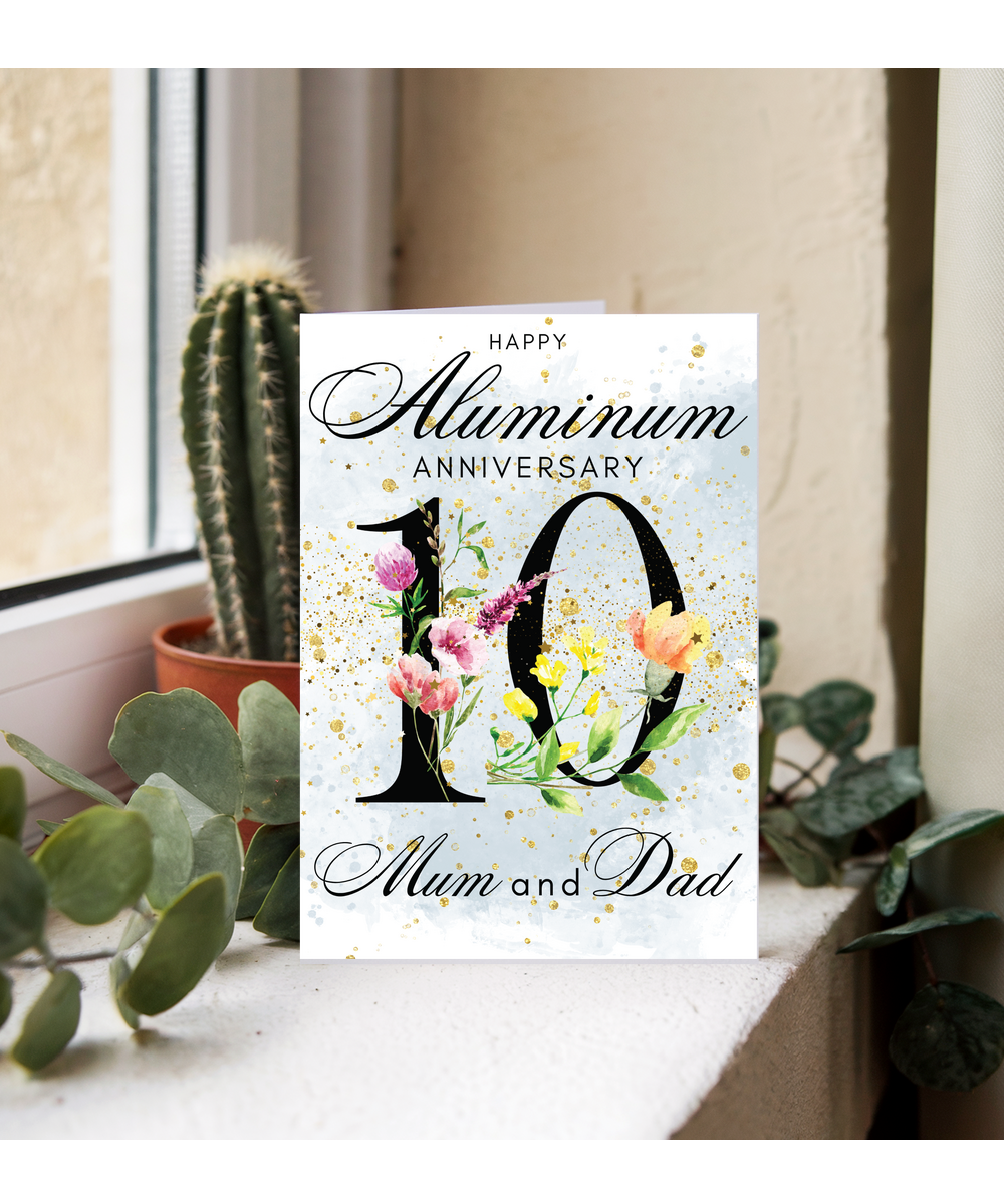 A5 Aluminum anniversary mum and dad