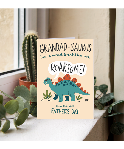 Father's Day card grandad-saurus