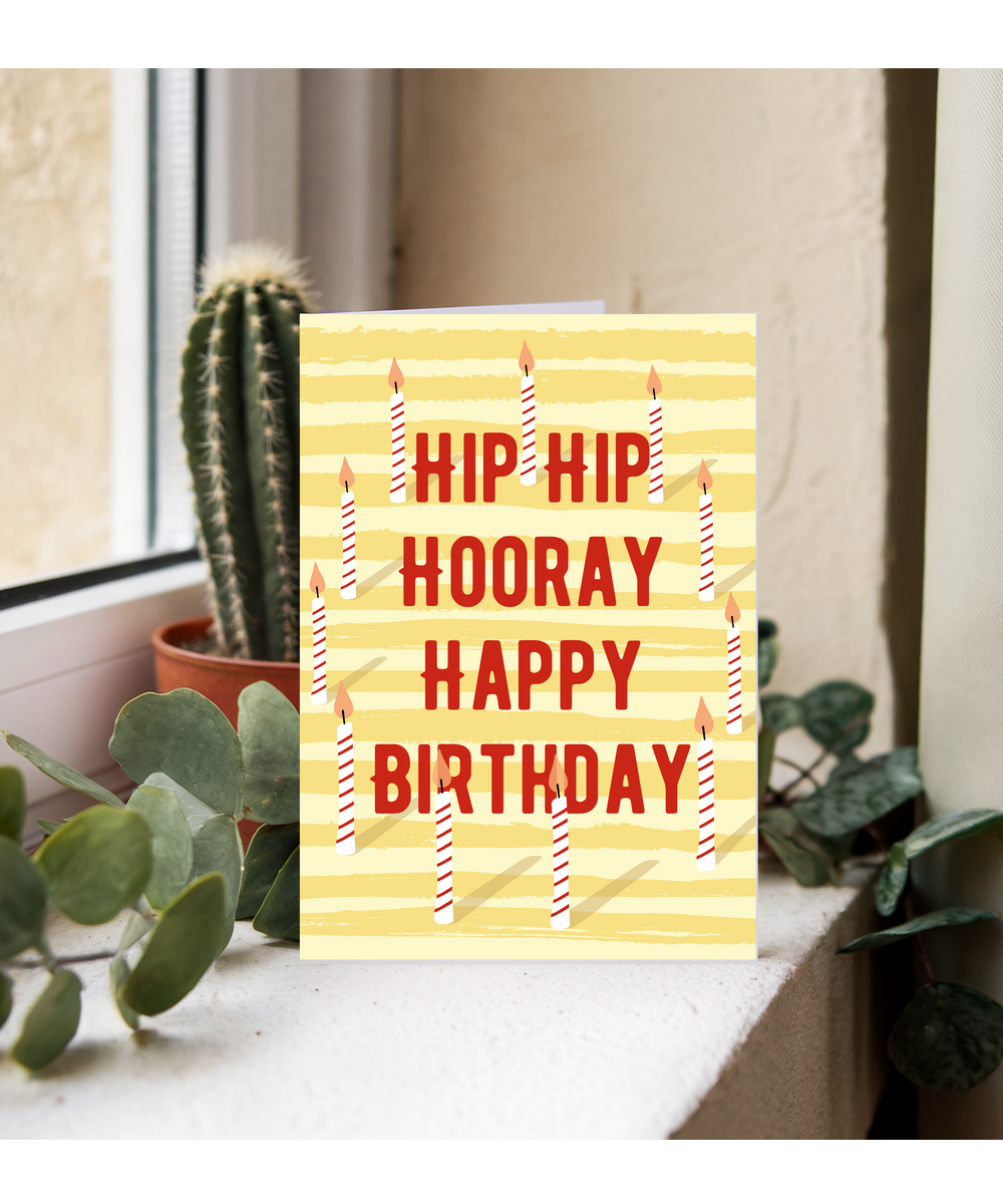 Birthday Card Hip Hip Hooray its Your Birthday