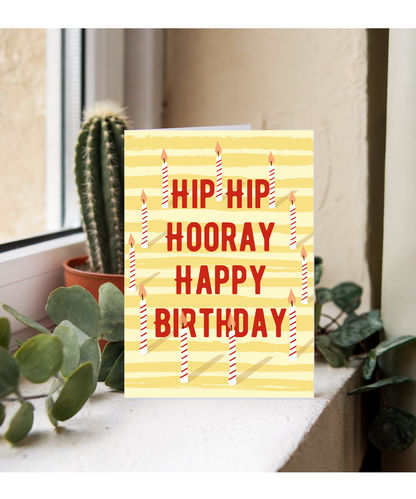 Birthday Card Hip Hip Hooray its Your Birthday