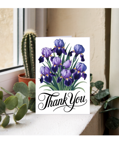 Thank You - Iris in Full Bloom