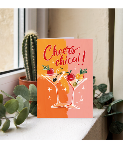 Cheers Chica Birthday Card Celebration for Her