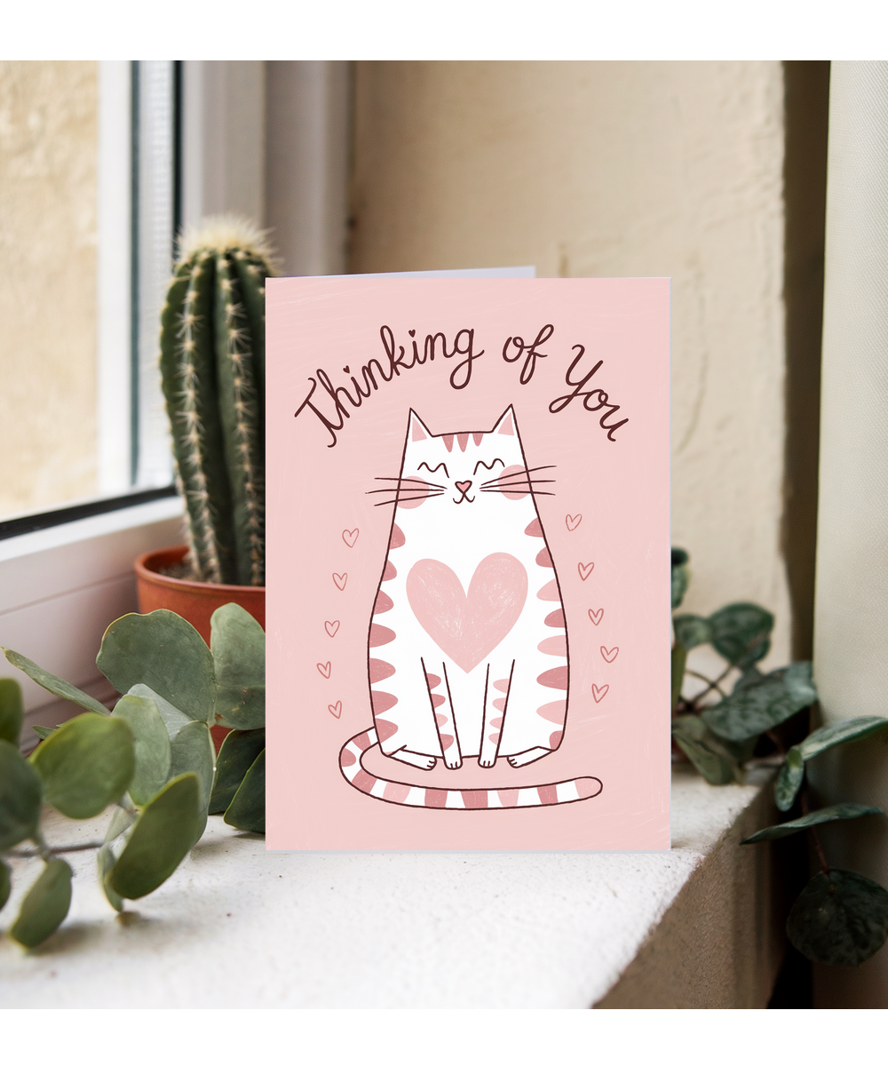 Thinking of You - Cat with a Heart