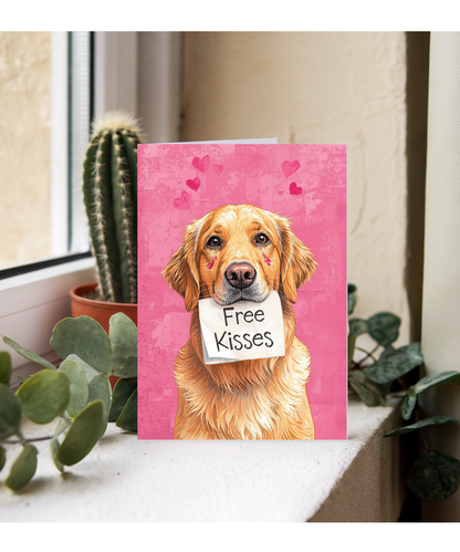 Birthday Labrador free kisses