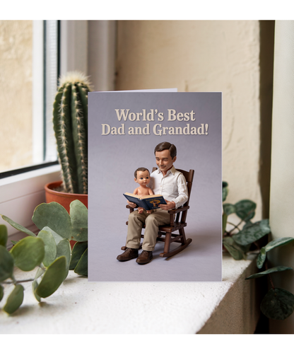 World’s Best Dad and Grandad Fathers Day Card