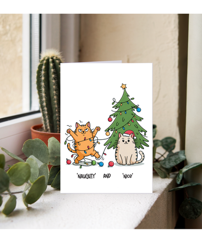 Christmas naughty and nice cats