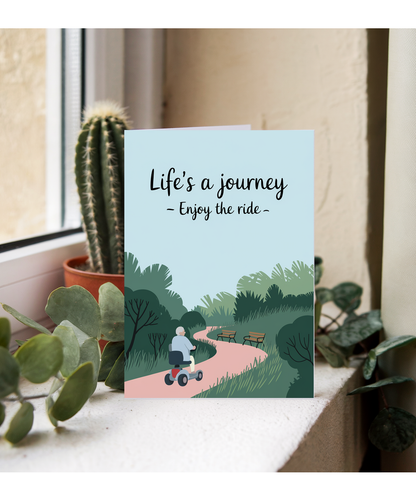 Funny Birthday Card Life's a Journey – Enjoy the Ride