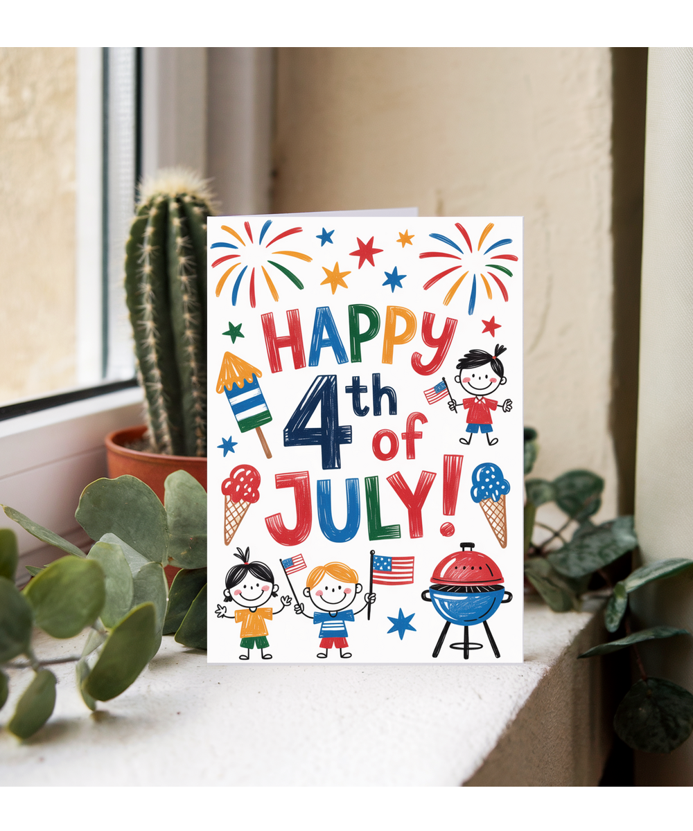 Independance Day american kids drawings
