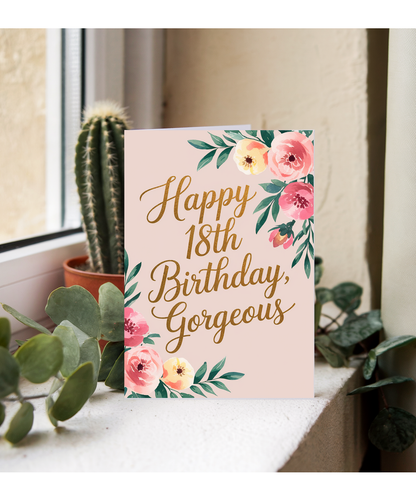 Happy 18th Birthday Card Gorgeous
