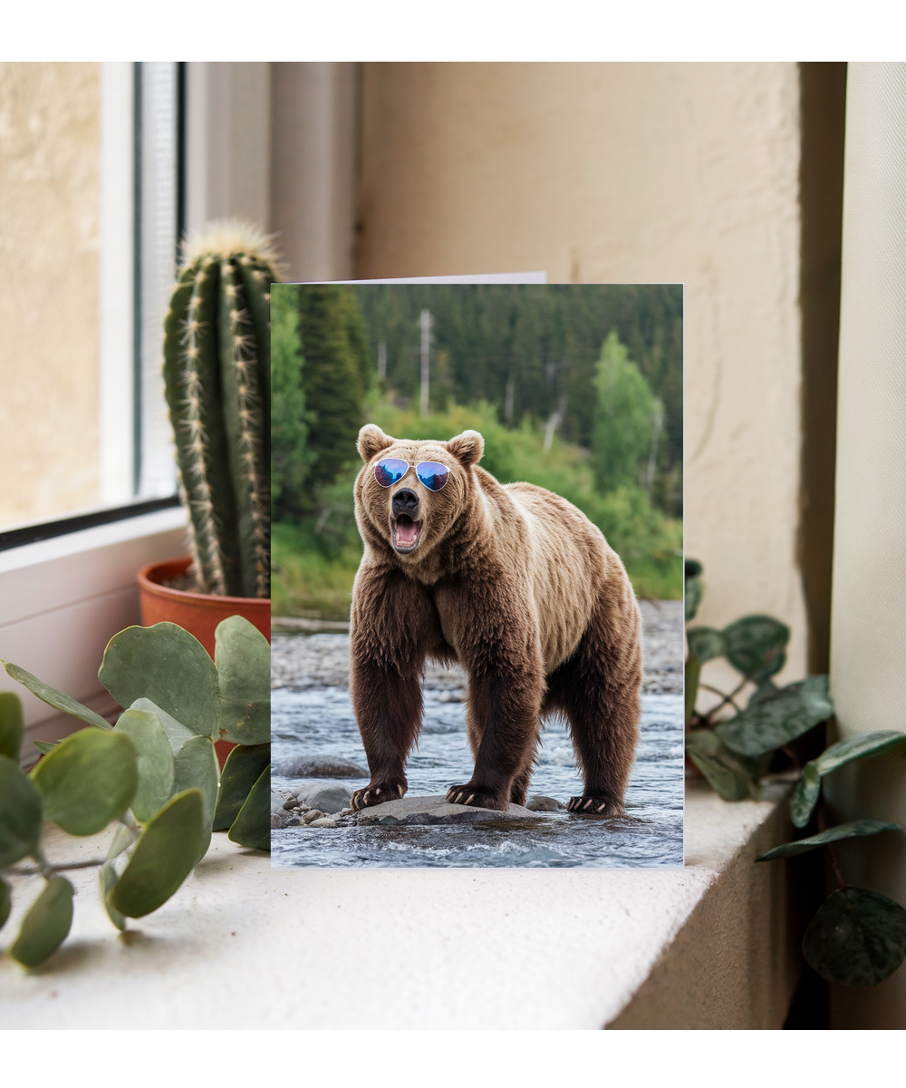 Bear in Sporty Sunglasses