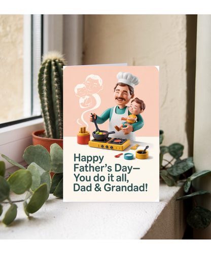 Happy Father’s Day Card You Do It All, Dad & Grandad!