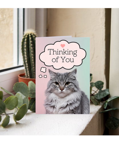 Thinking of You with Cat with a Thought Bubble