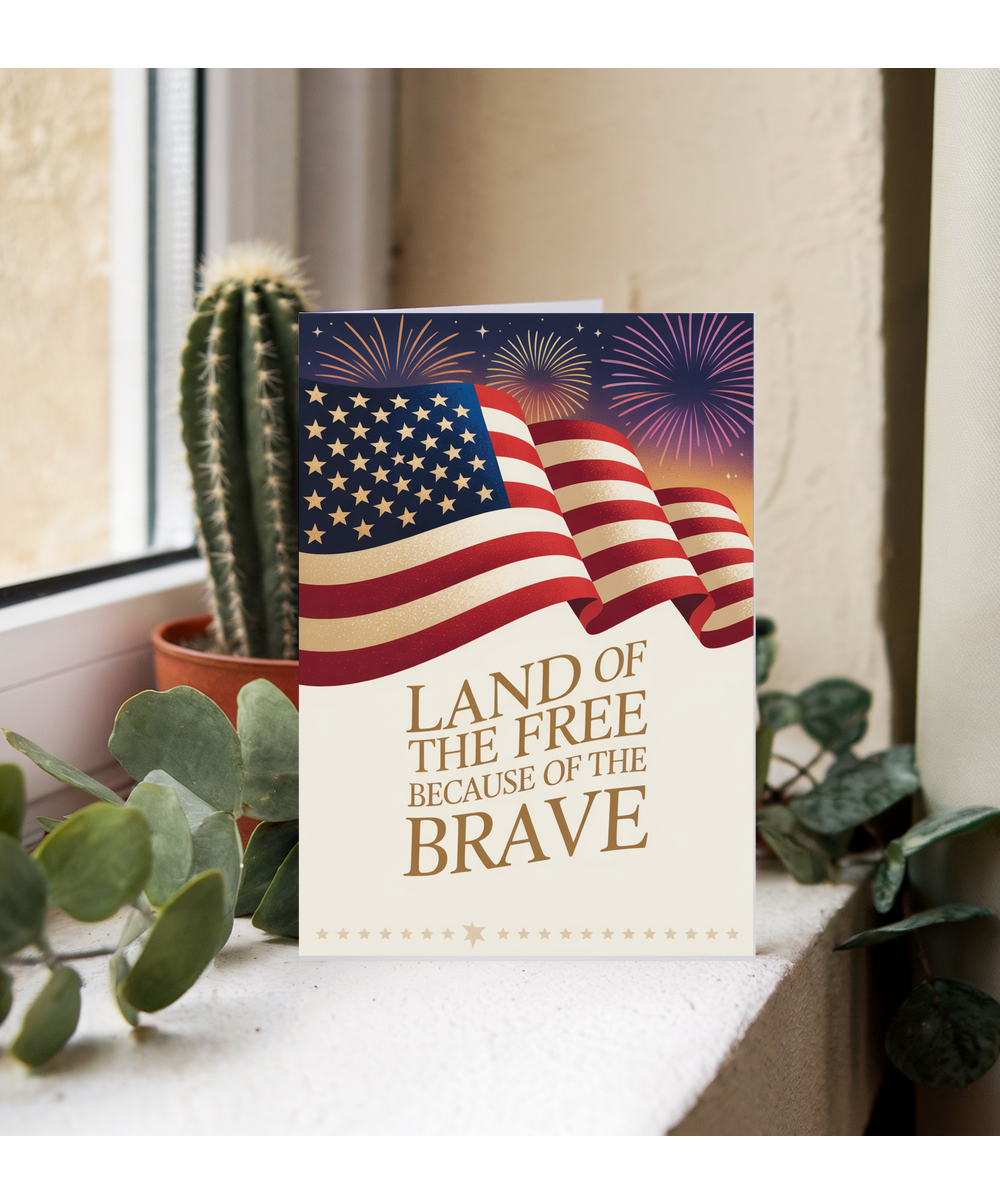 Land of the free because of the brave