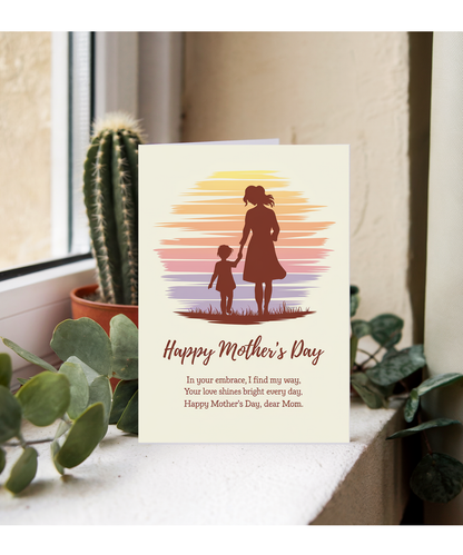 Mothers Day Card Best mum ever Traditional poem