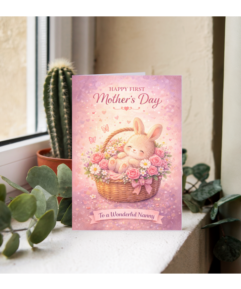 Happy Mother's Day to a wonderful Nanny, adorable bunny